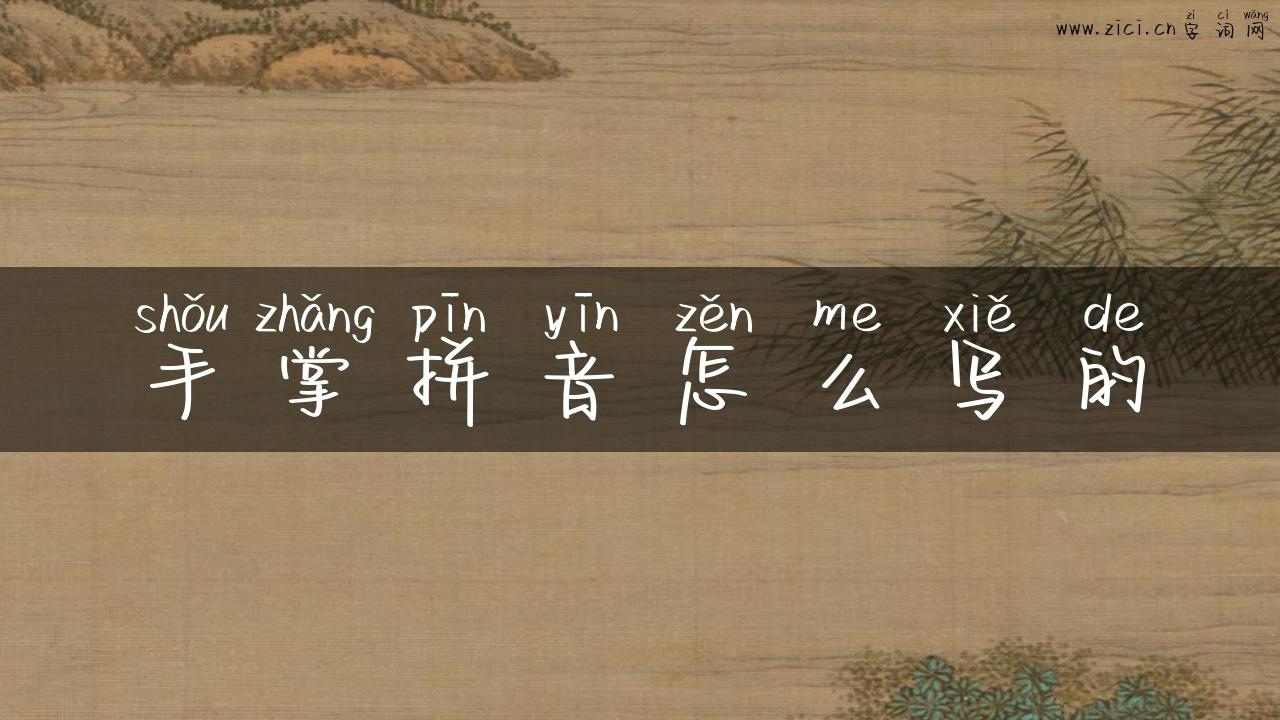 手掌拼音怎么写的
