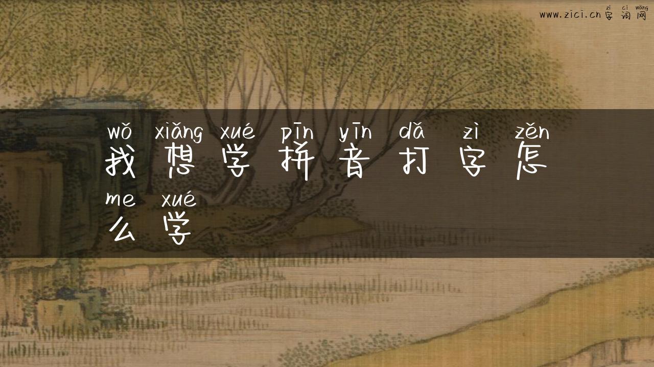 我想学拼音打字怎么学
