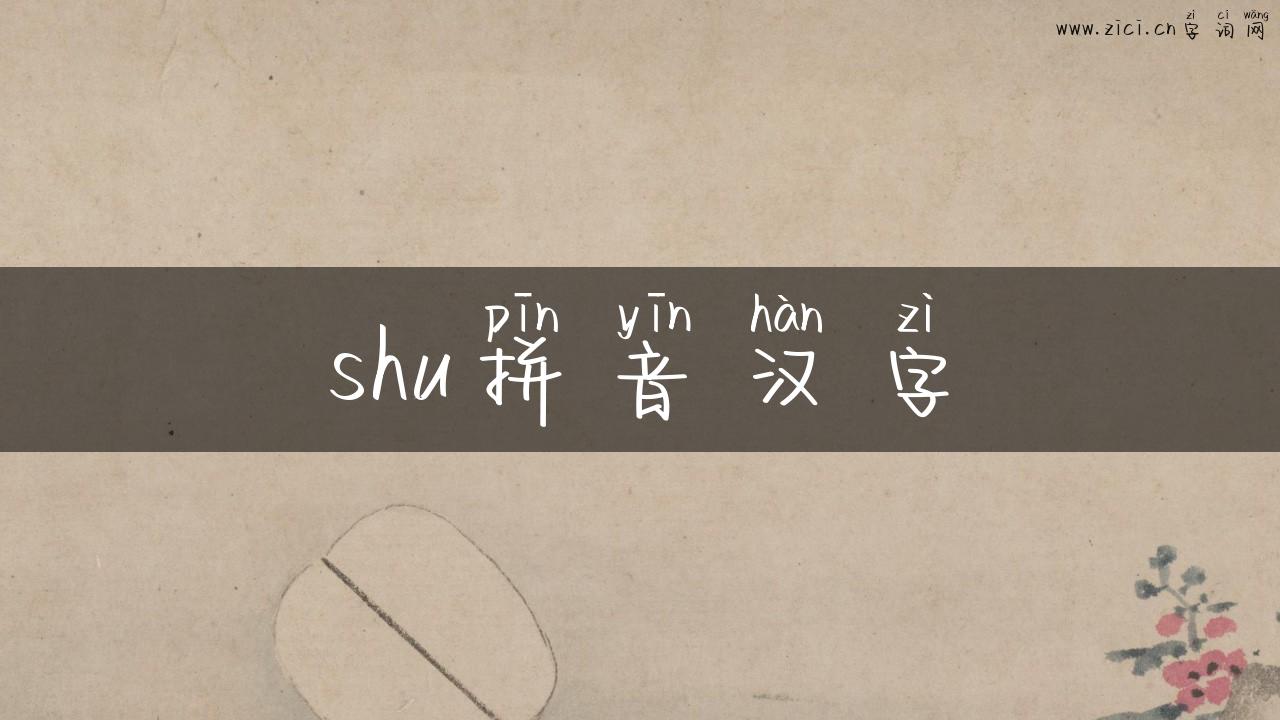 shu拼音汉字