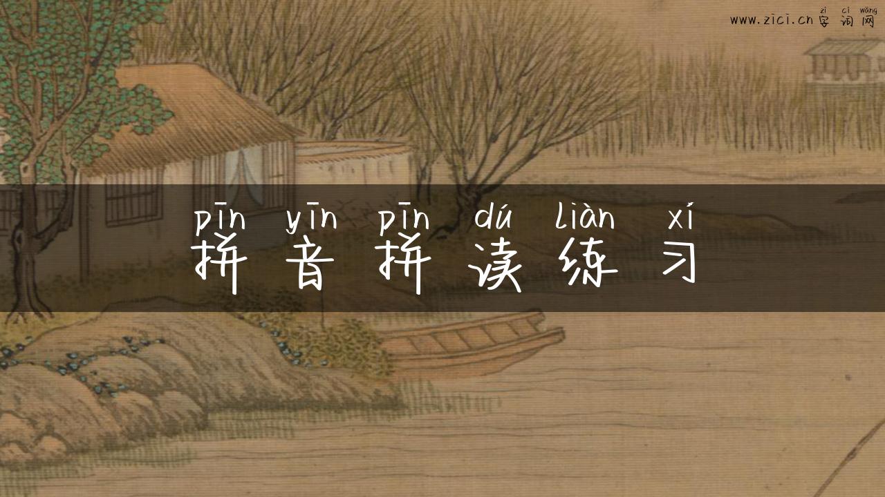 拼音拼读练习