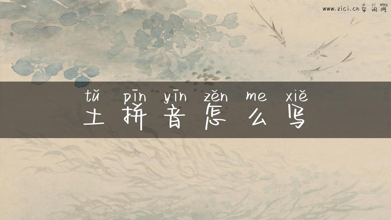 土拼音怎么写
