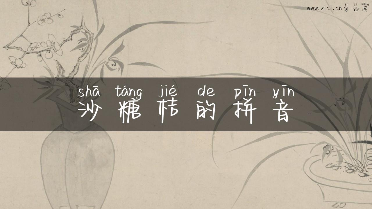 沙糖桔的拼音