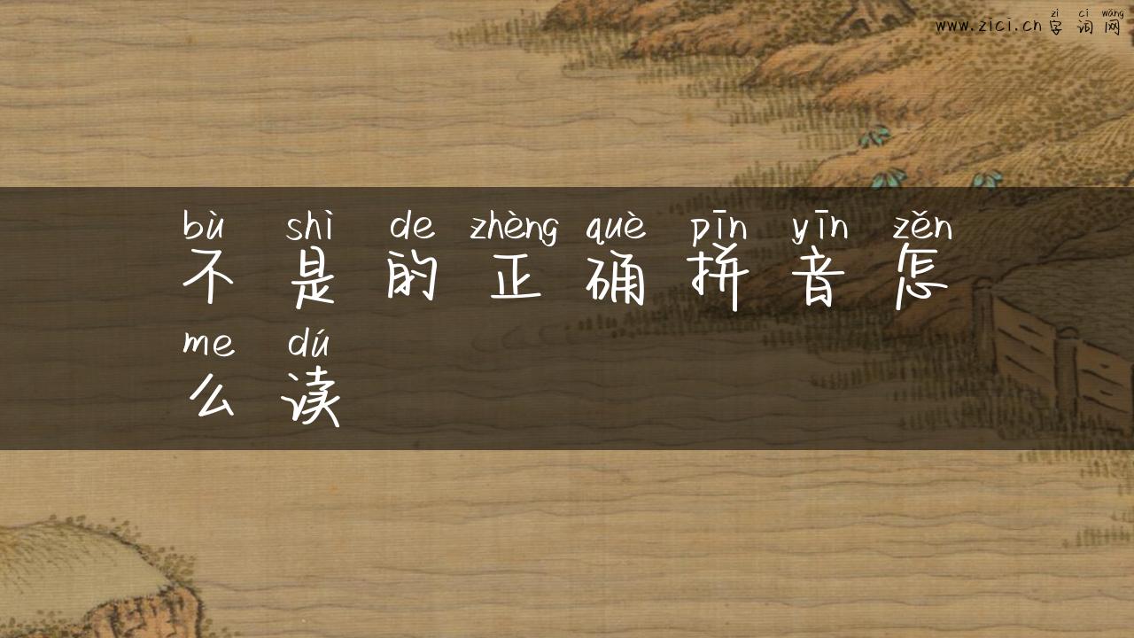 不是的正确拼音怎么读