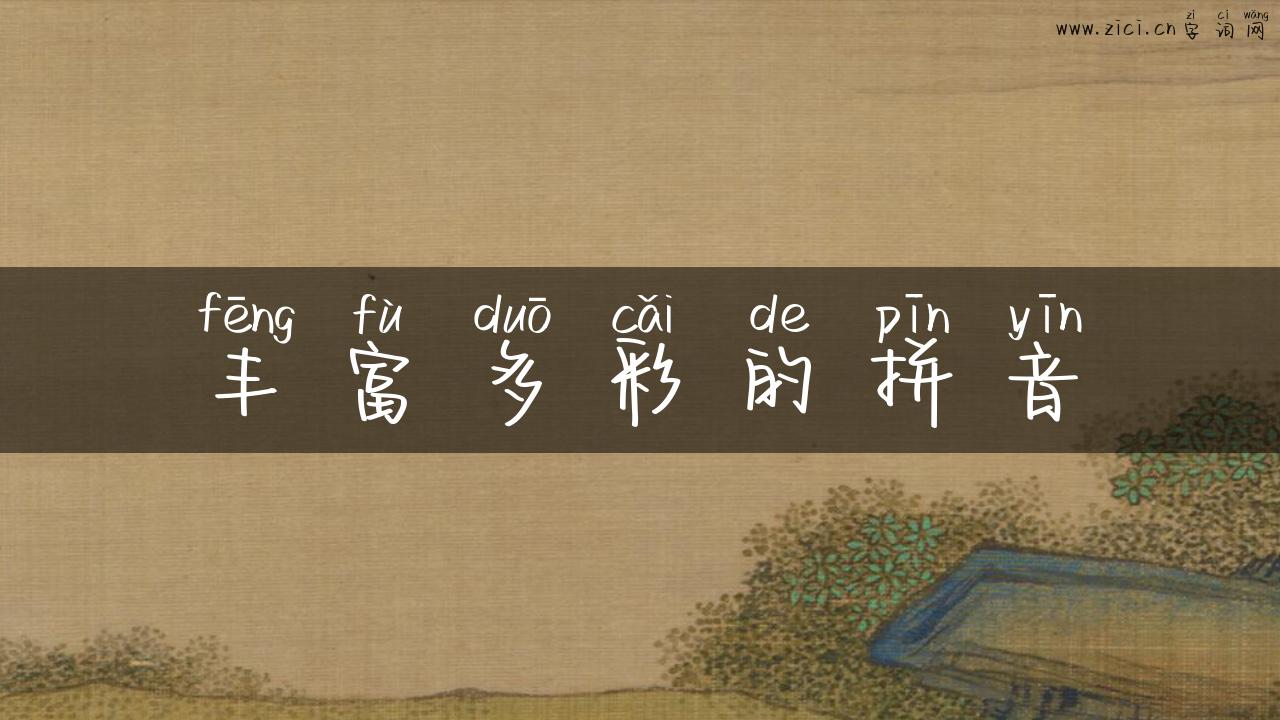 丰富多彩的拼音