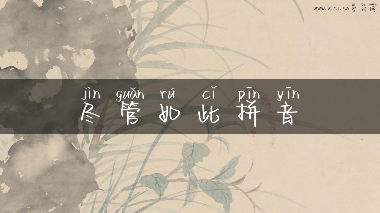 尽管如此拼音