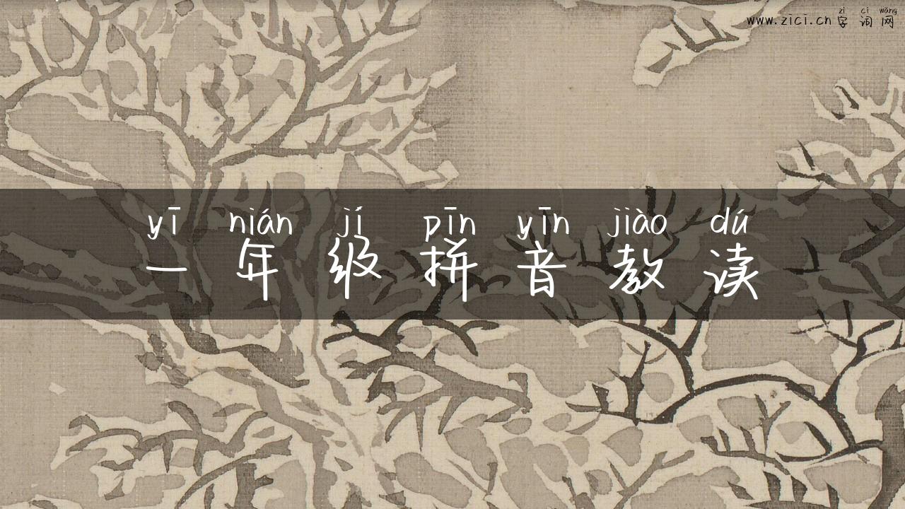 一年级拼音教读