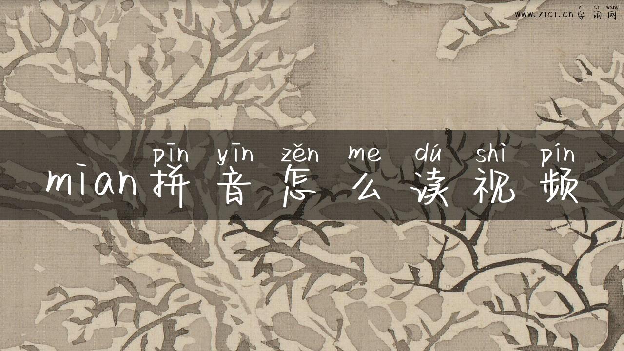 mian拼音怎么读视频