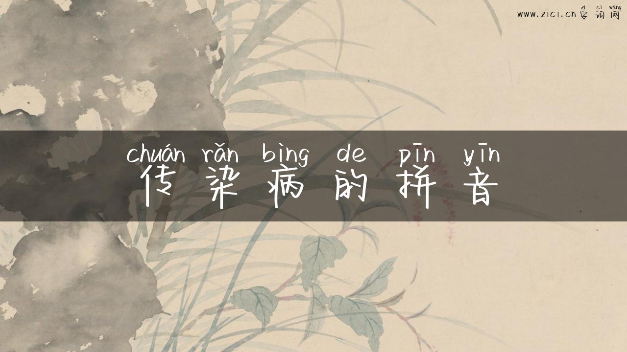 传染病的拼音