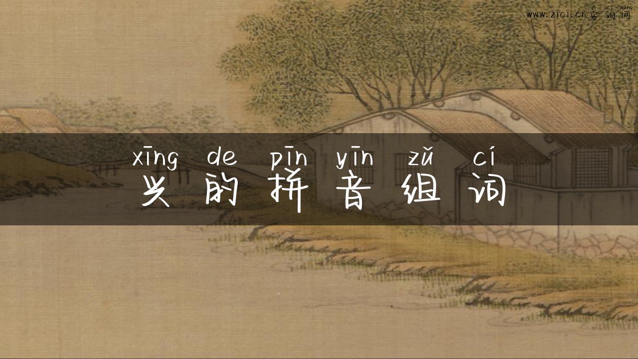 兴的拼音组词