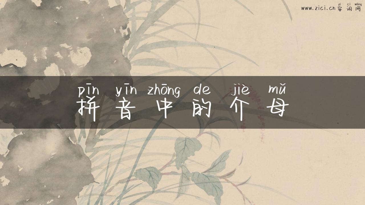 拼音中的介母