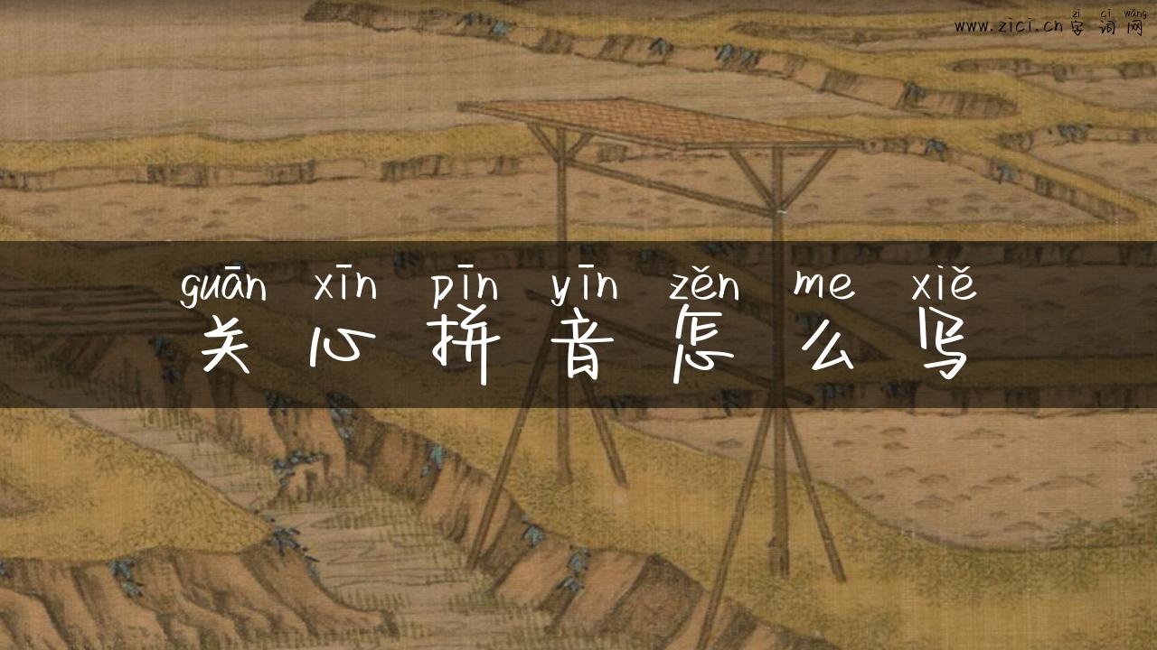 关心拼音怎么写