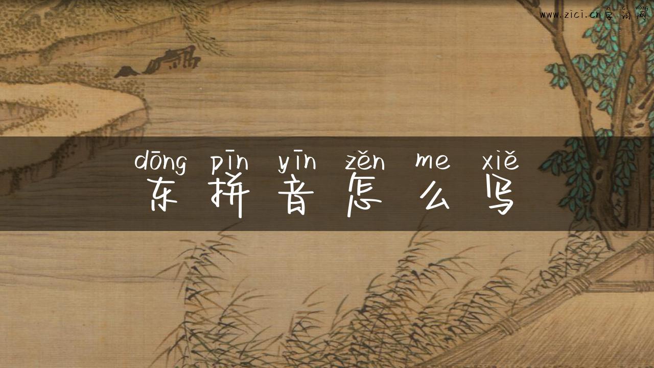东拼音怎么写