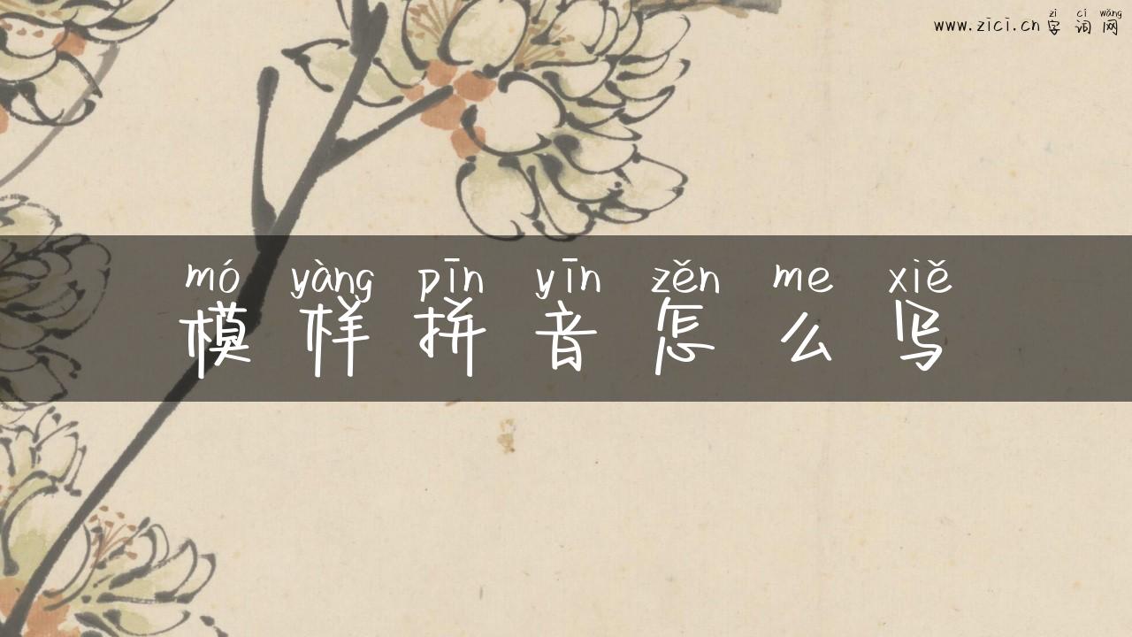 模样拼音怎么写