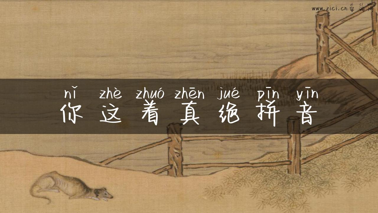 你这着真绝拼音