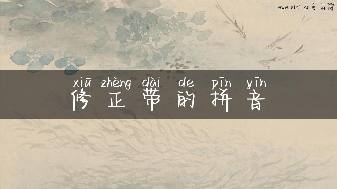 修正带的拼音
