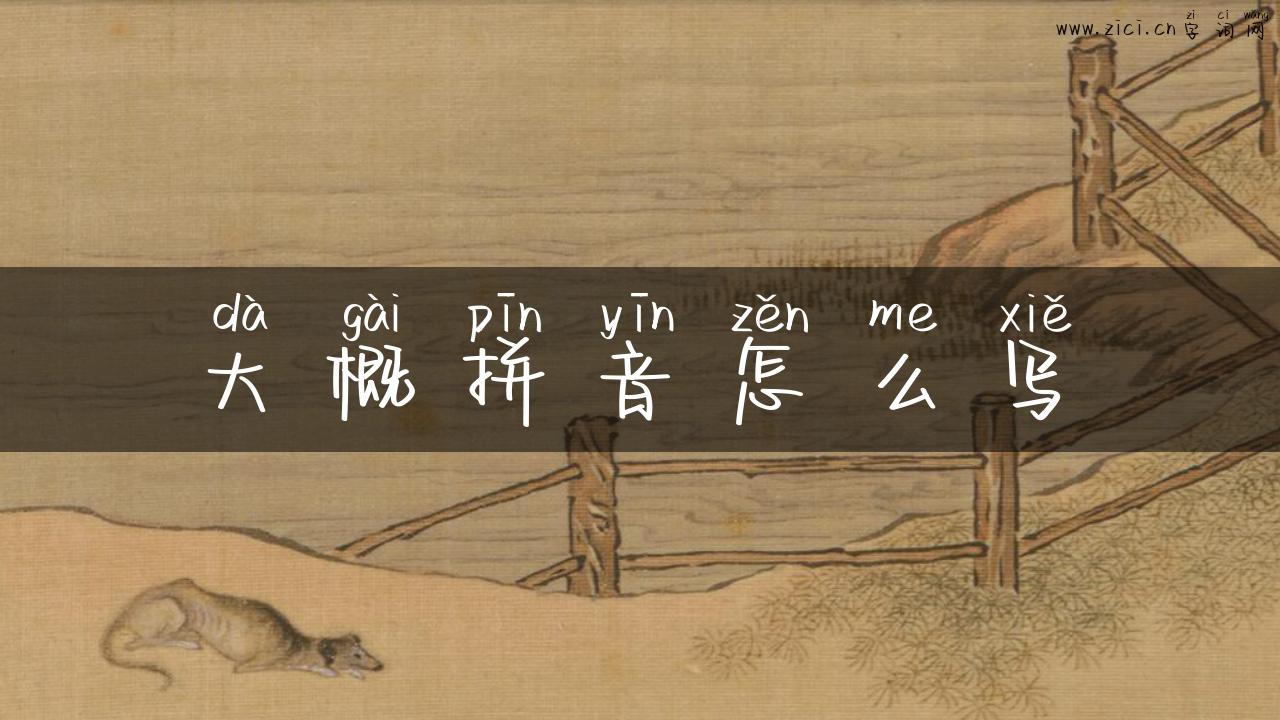 大概拼音怎么写