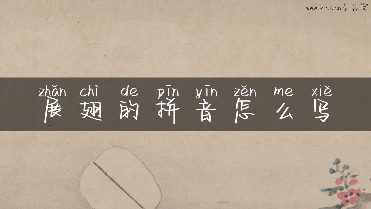 展翅的拼音怎么写