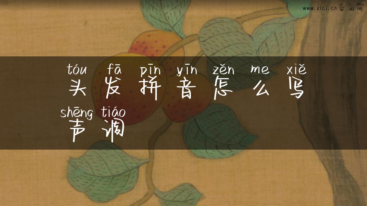 头发拼音怎么写声调