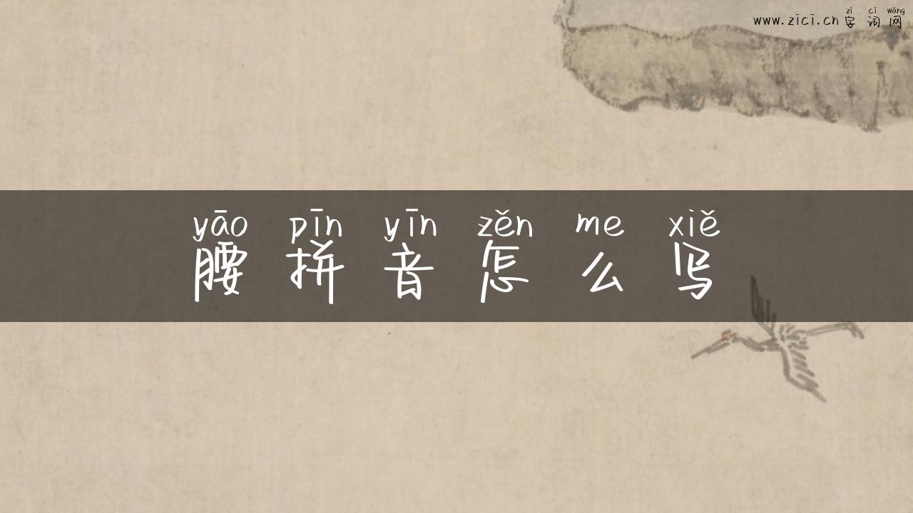 腰拼音怎么写