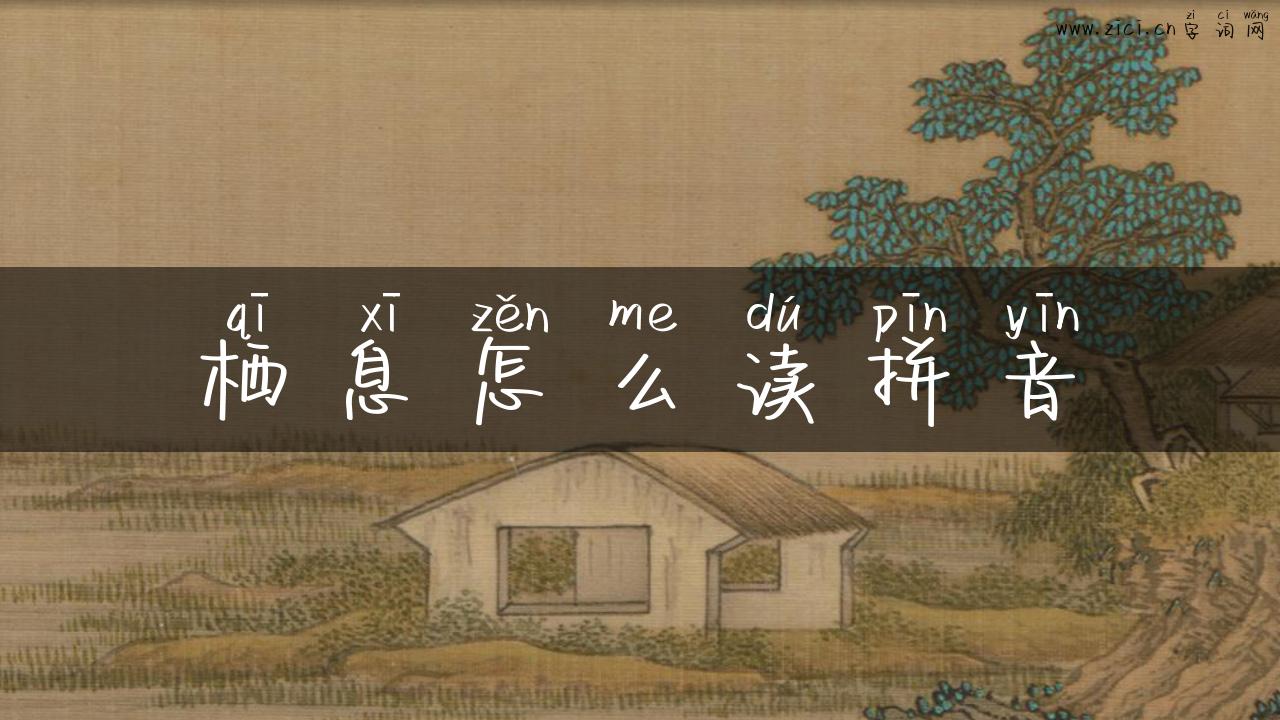 栖息怎么读拼音