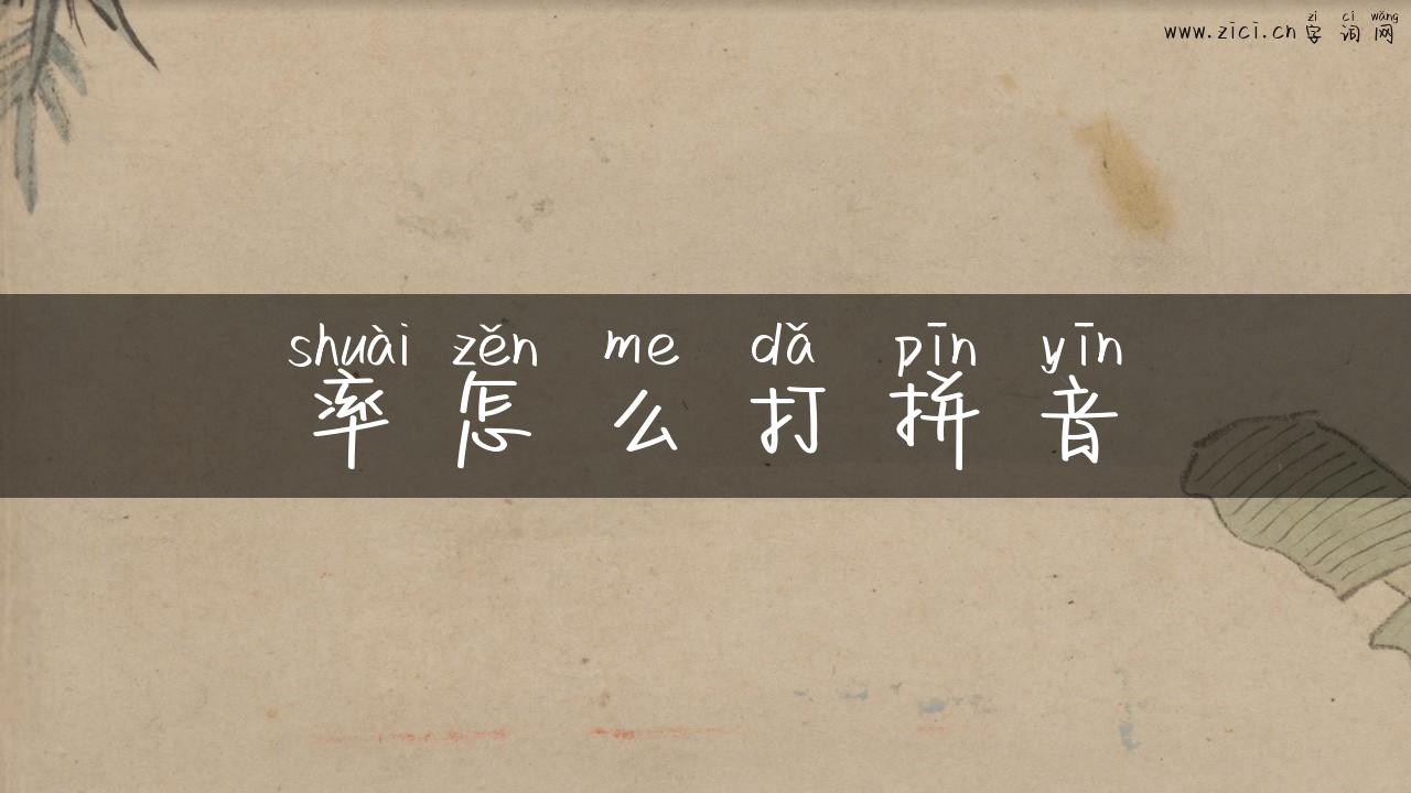 率怎么打拼音
