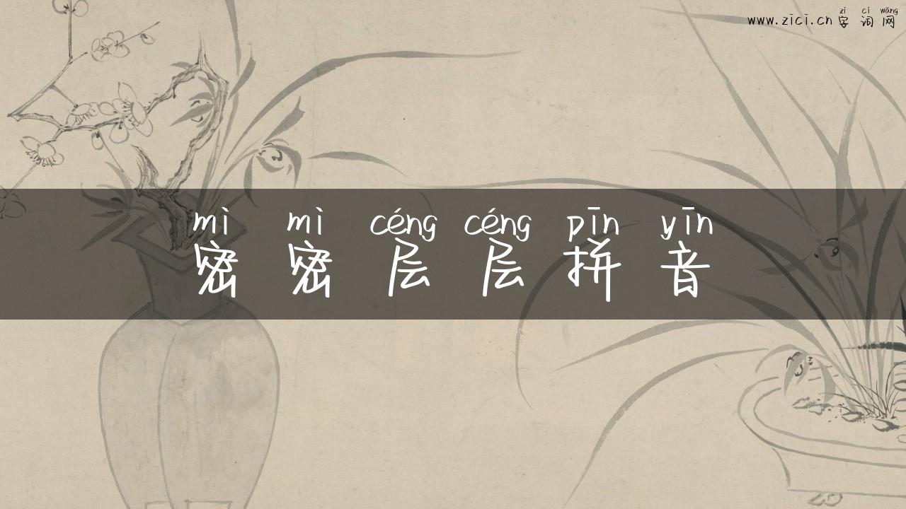 密密层层拼音