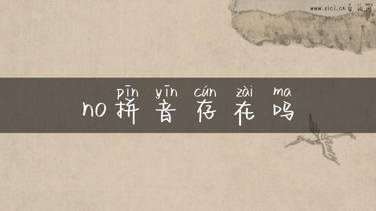 no拼音存在吗