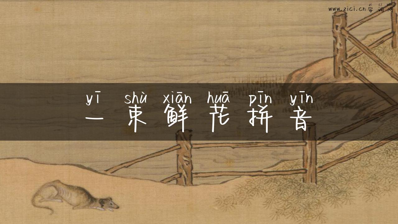 一束鲜花拼音