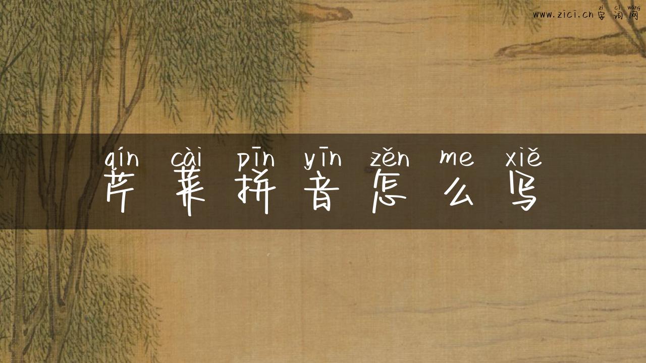 芹菜拼音怎么写