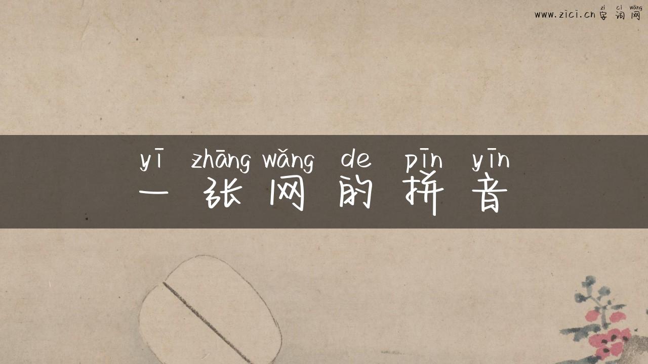 一张网的拼音