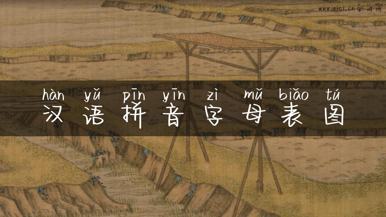 汉语拼音字母表图
