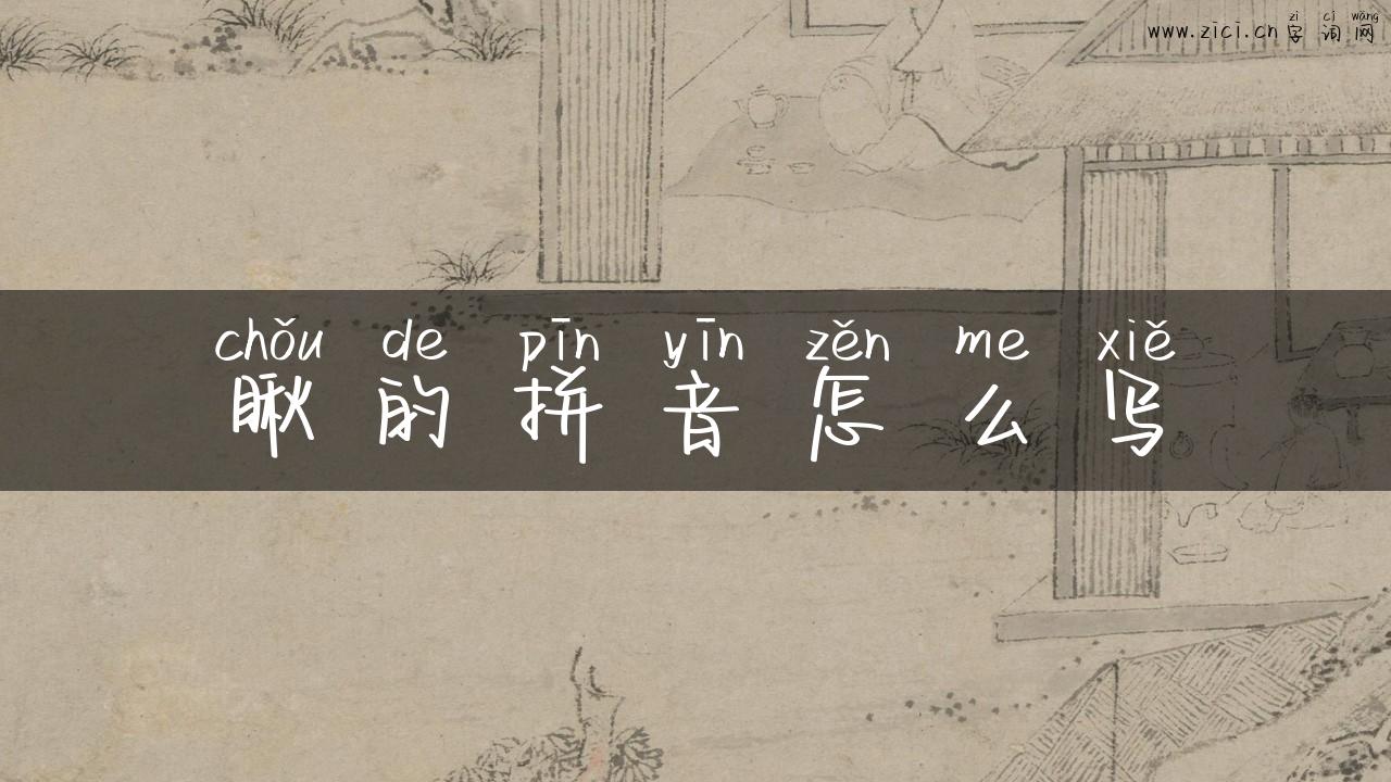 瞅的拼音怎么写