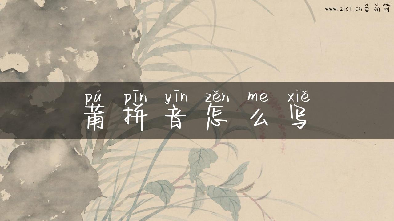 莆拼音怎么写
