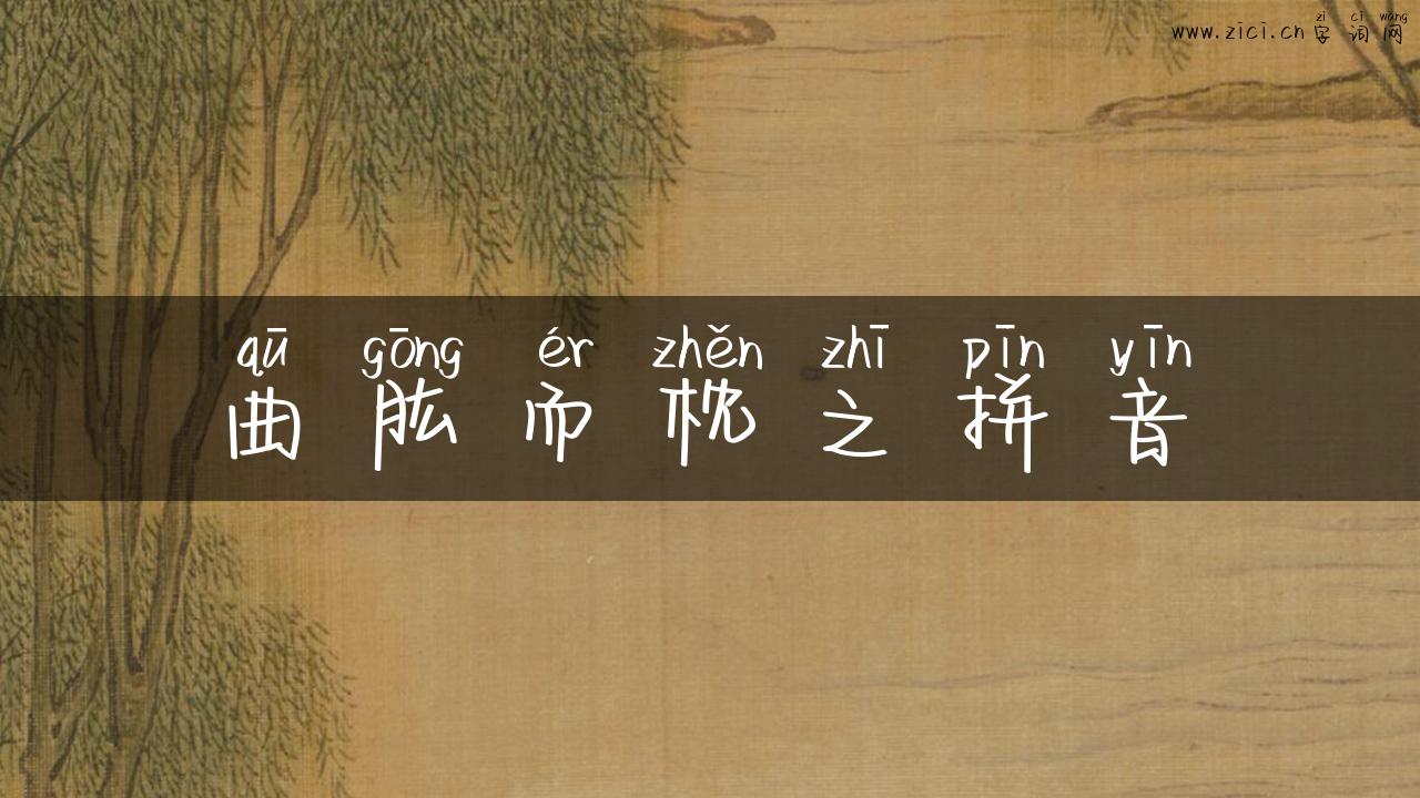 曲肱而枕之拼音