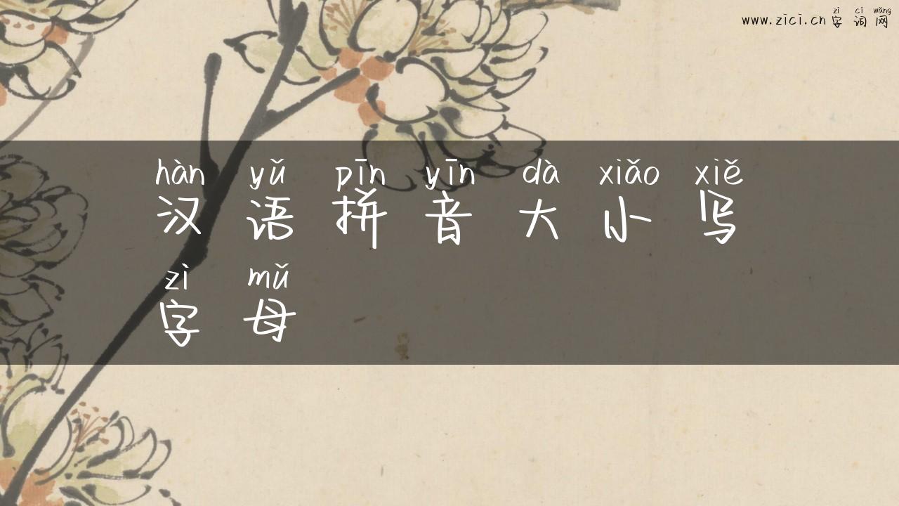 汉语拼音大小写字母