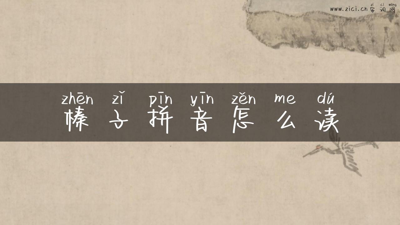 榛子拼音怎么读