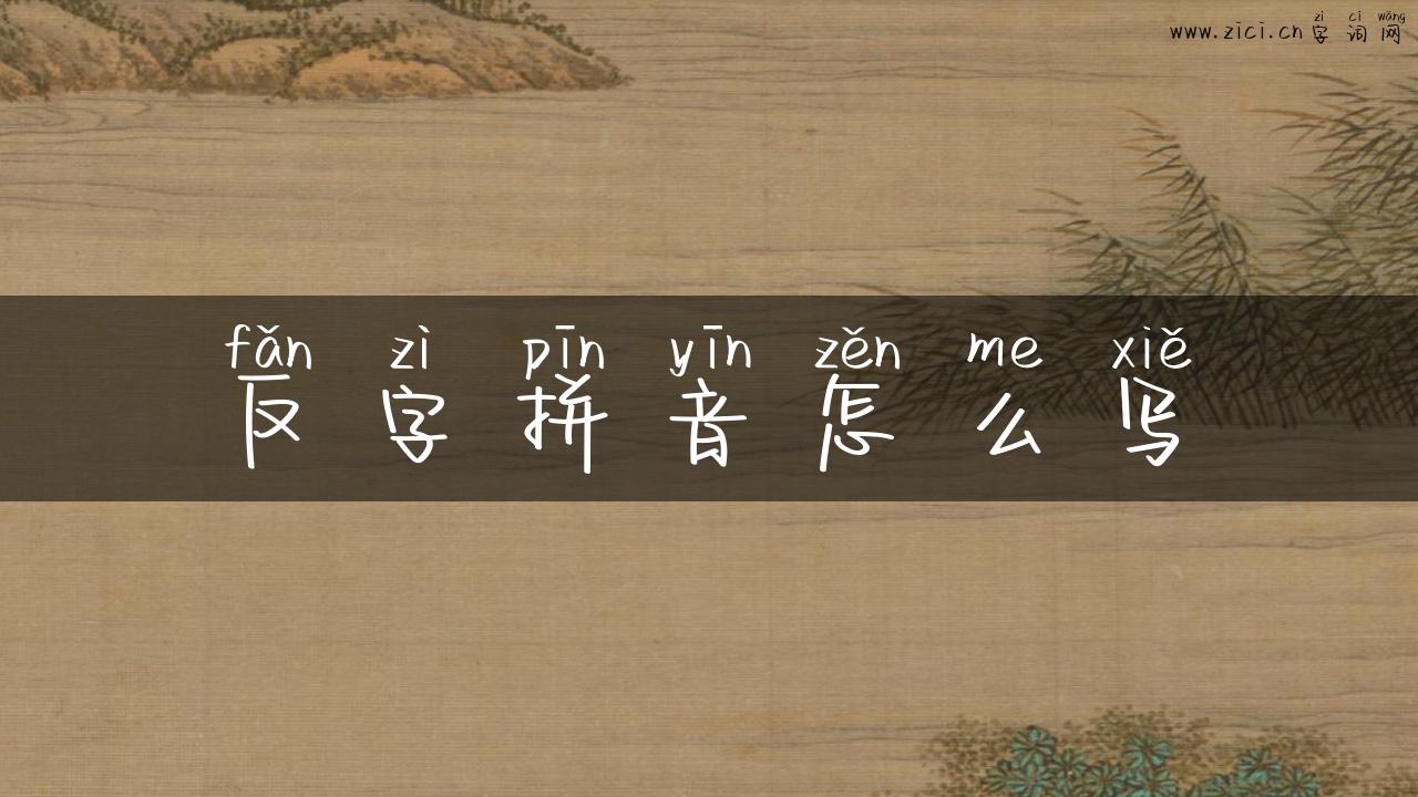 反字拼音怎么写