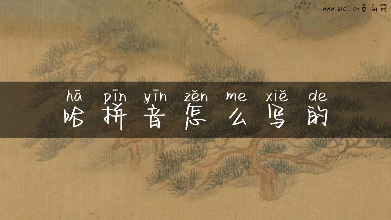 哈拼音怎么写的