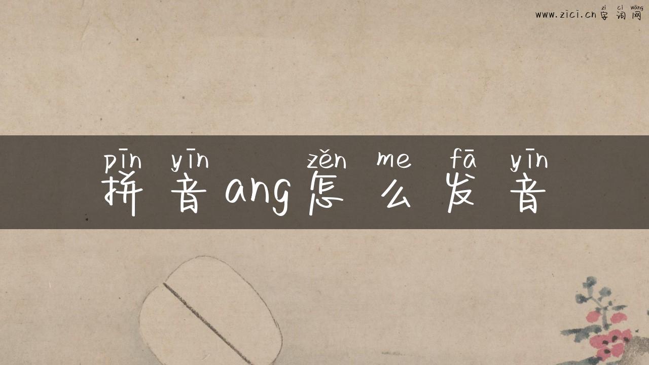 拼音ang怎么发音