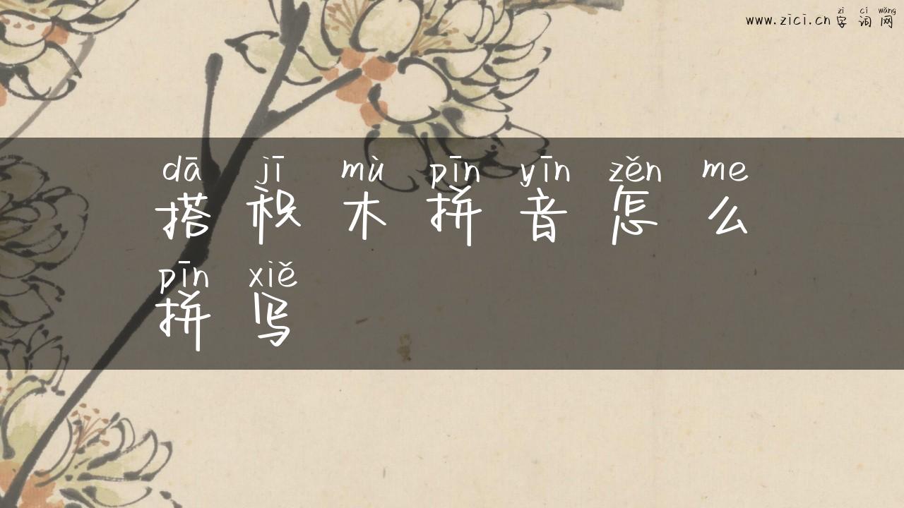 搭积木拼音怎么拼写