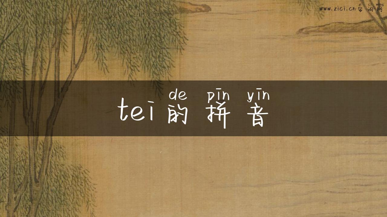tei的拼音