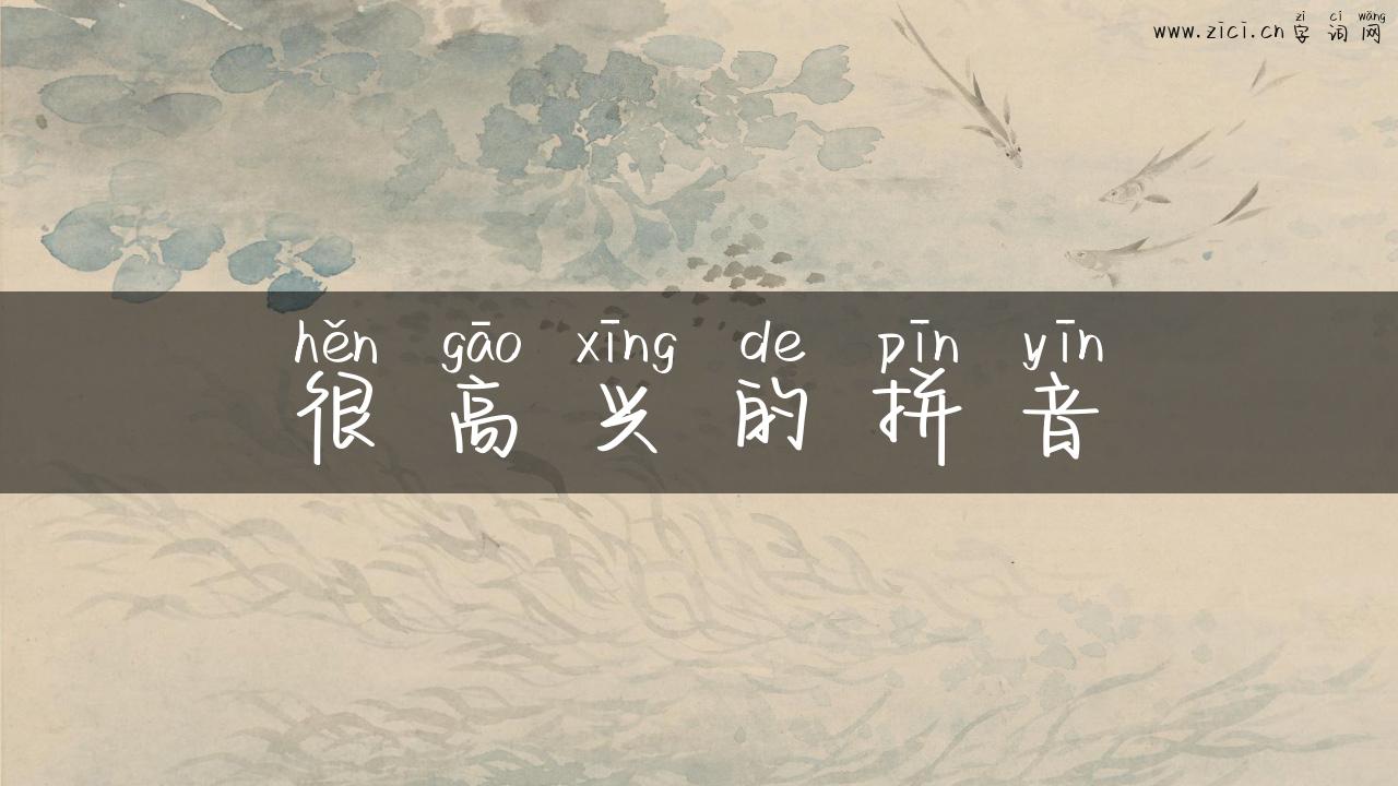 很高兴的拼音