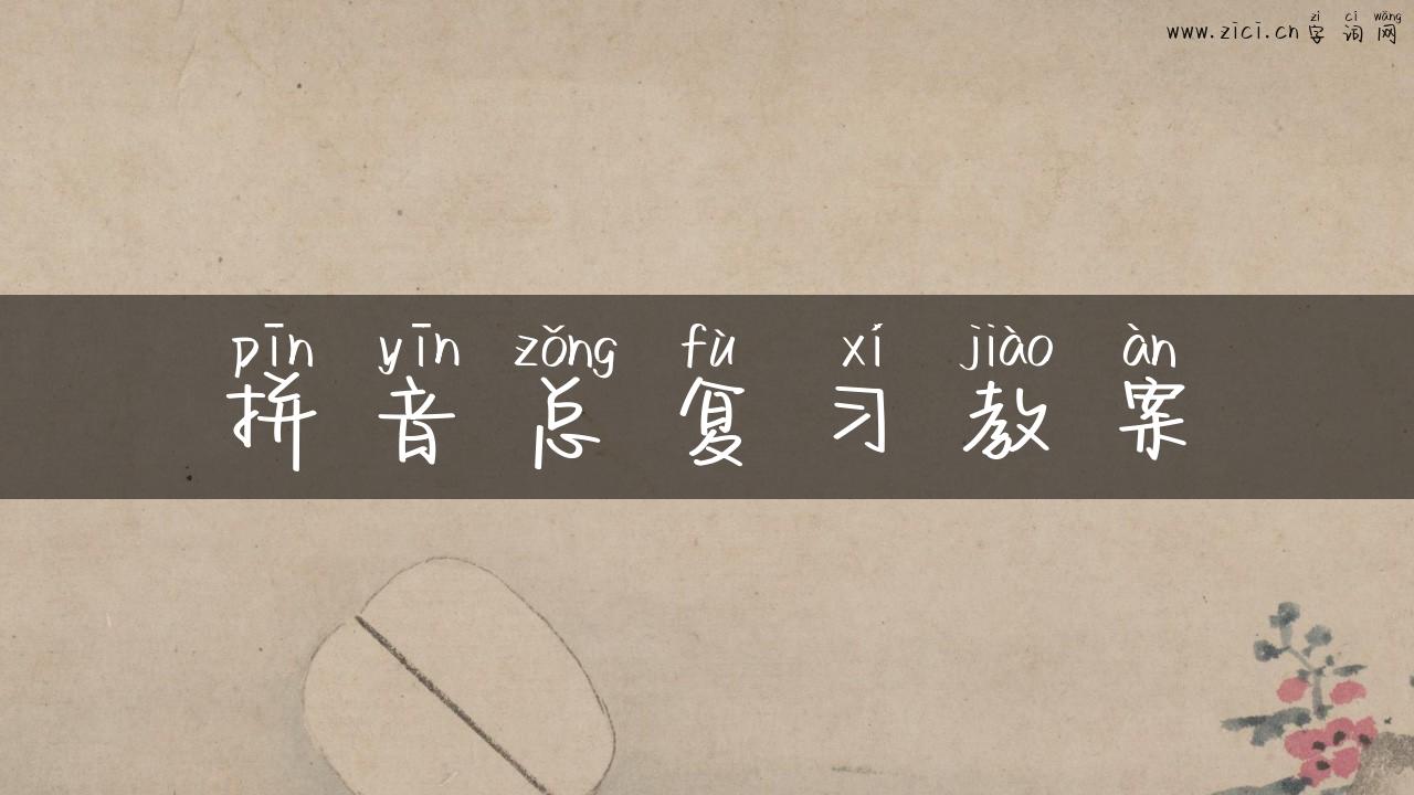 拼音总复习教案