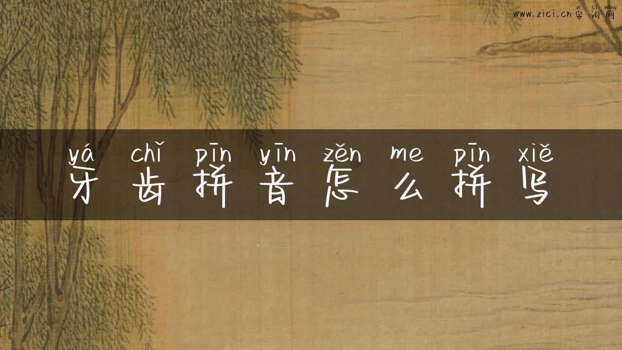 牙齿拼音怎么拼写