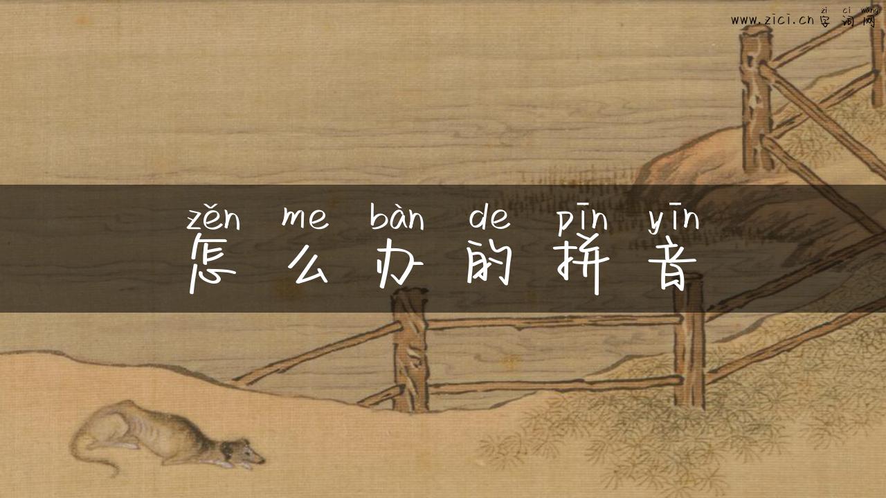 怎么办的拼音