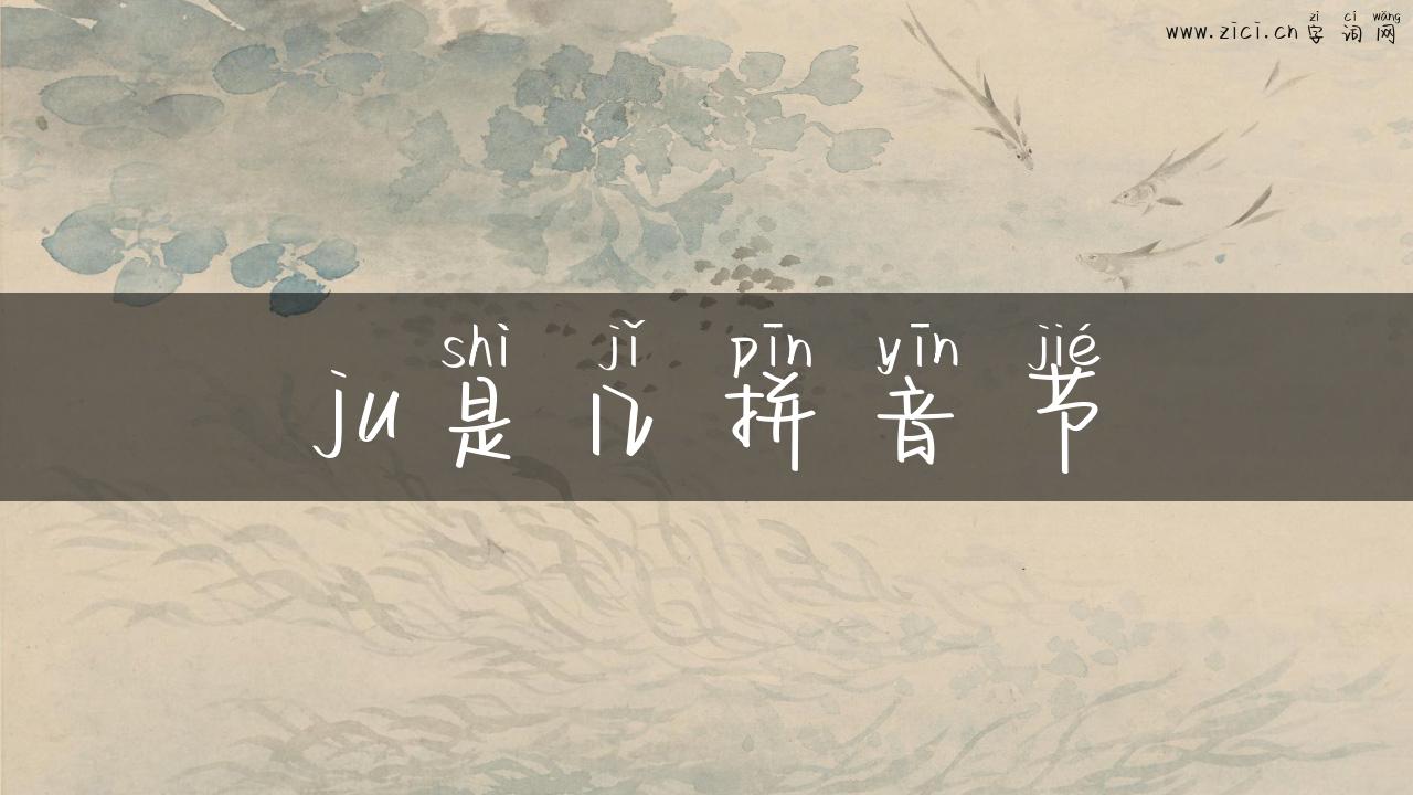 ju是几拼音节