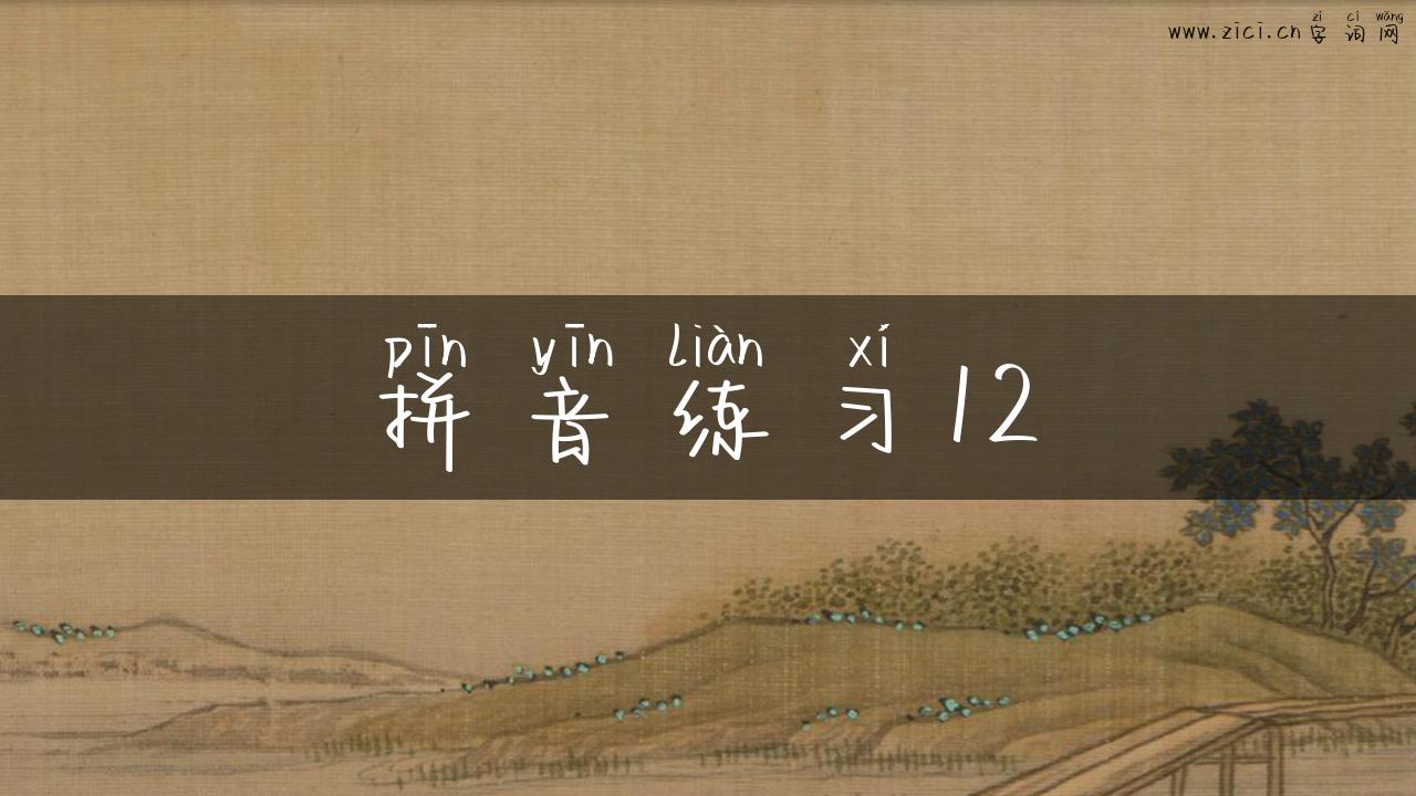 拼音练习12