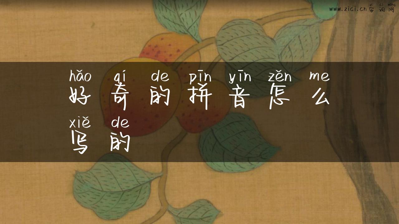 好奇的拼音怎么写的