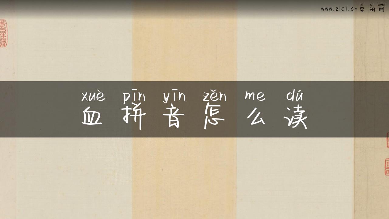 血拼音怎么读