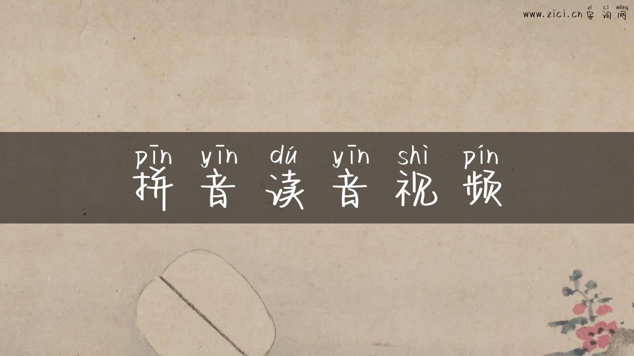 拼音读音视频